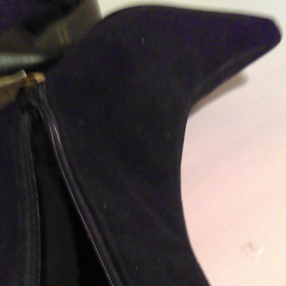 Nature Breeze Black Faux suede boots sz 6 1/2 New! - Picture 4 of 8